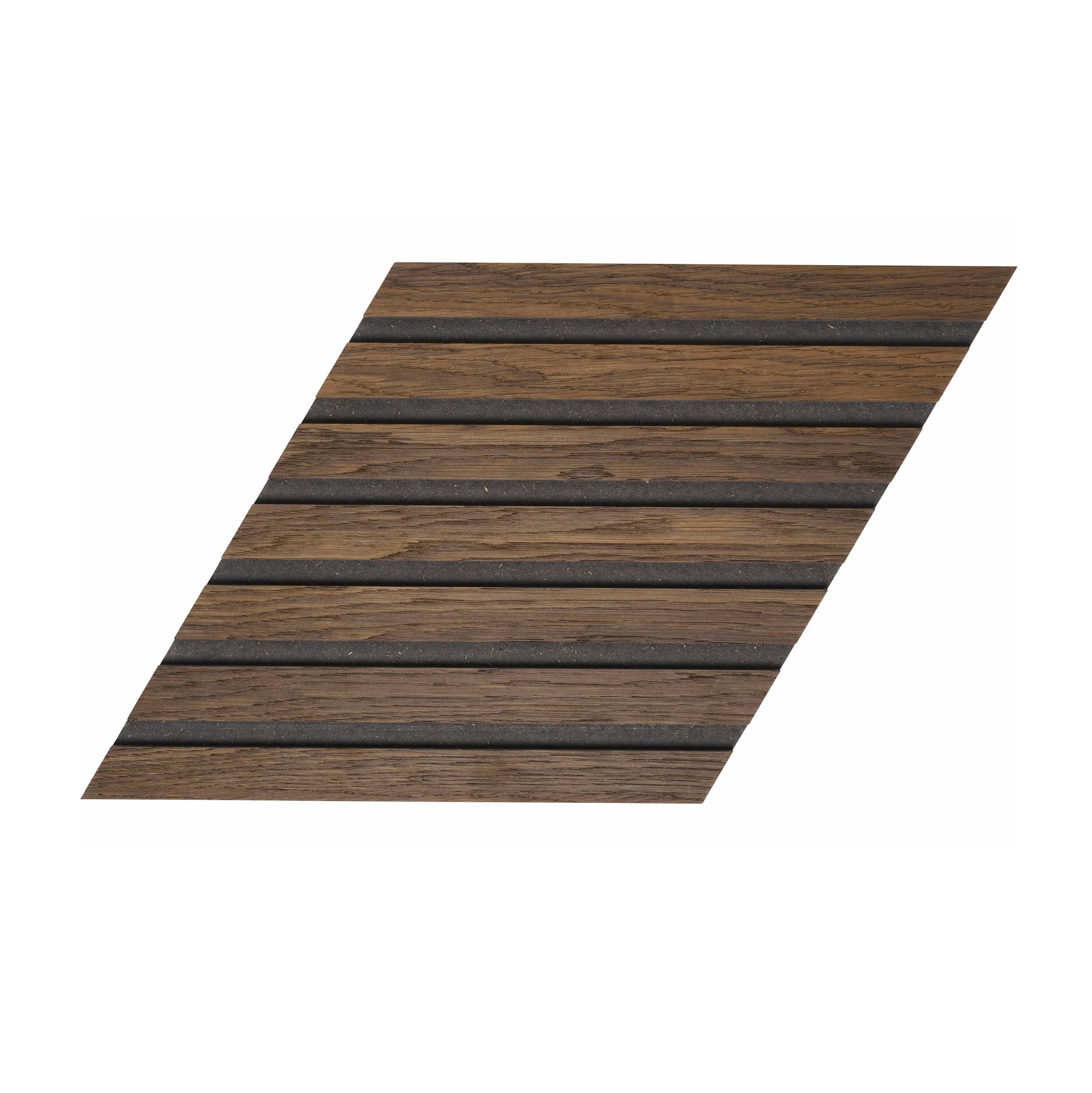 Rhombus Oak Smoked Black Mdf Black Felt 1 Kvadratisk 3Ae22Bcf Denpanels