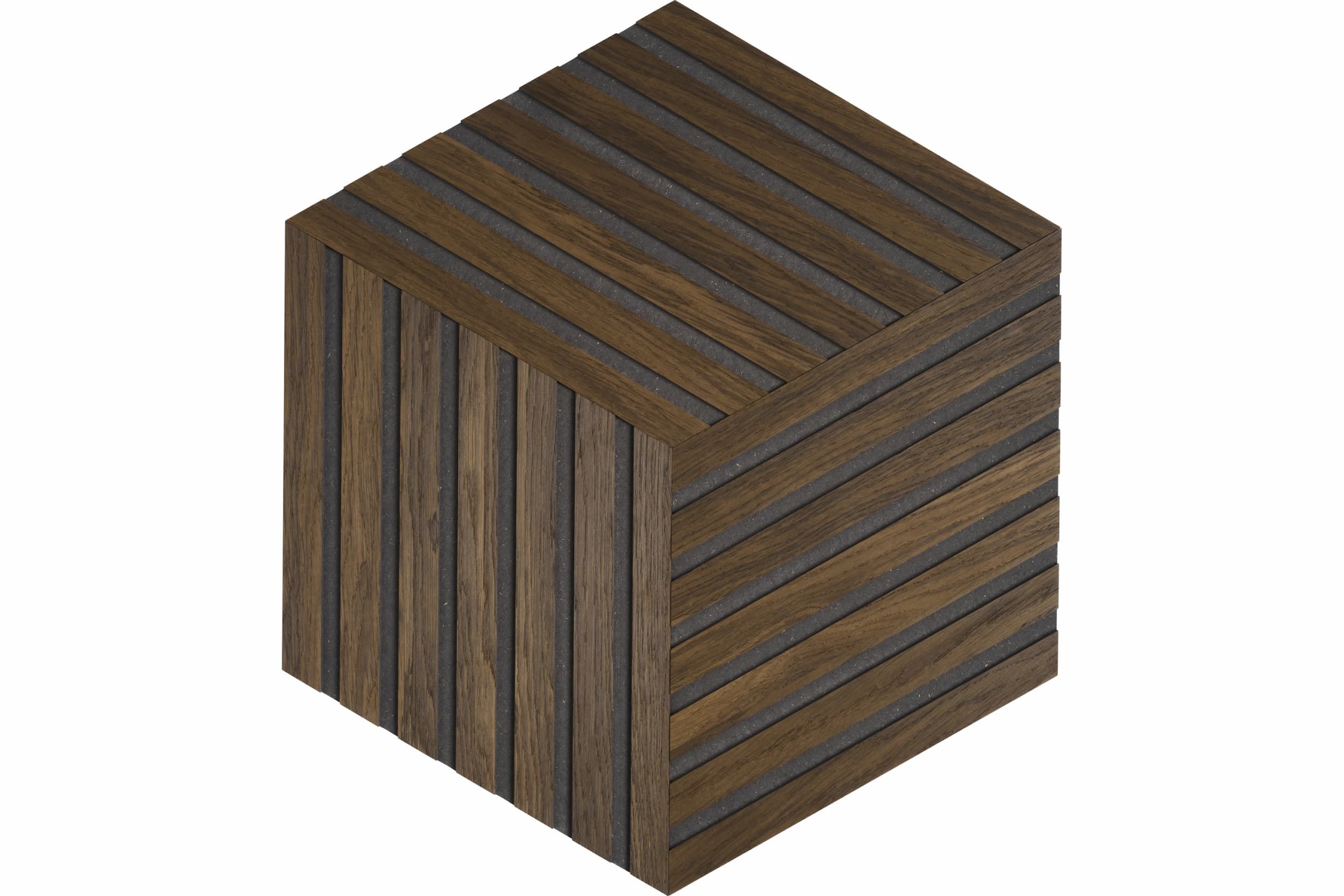 Rhombus Oak Smoked Black Mdf Black Felt 2W 6 4Dc9C93B Denpanels